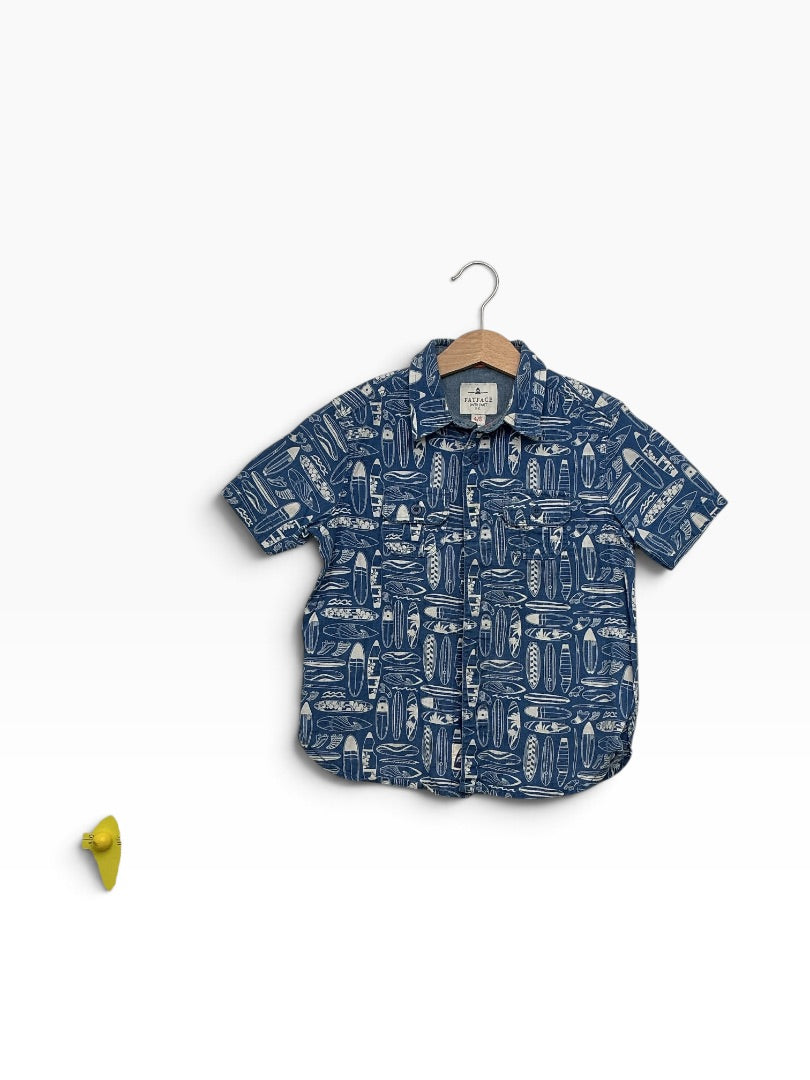 Hemd Fatface blau, 116