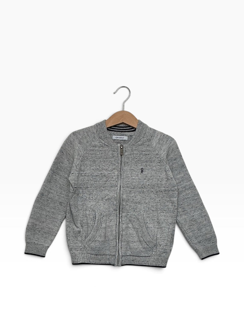 Cardigan Okaidi grau, 110