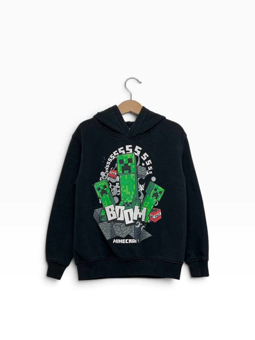 Hoodie Minecraft schwarz, 116