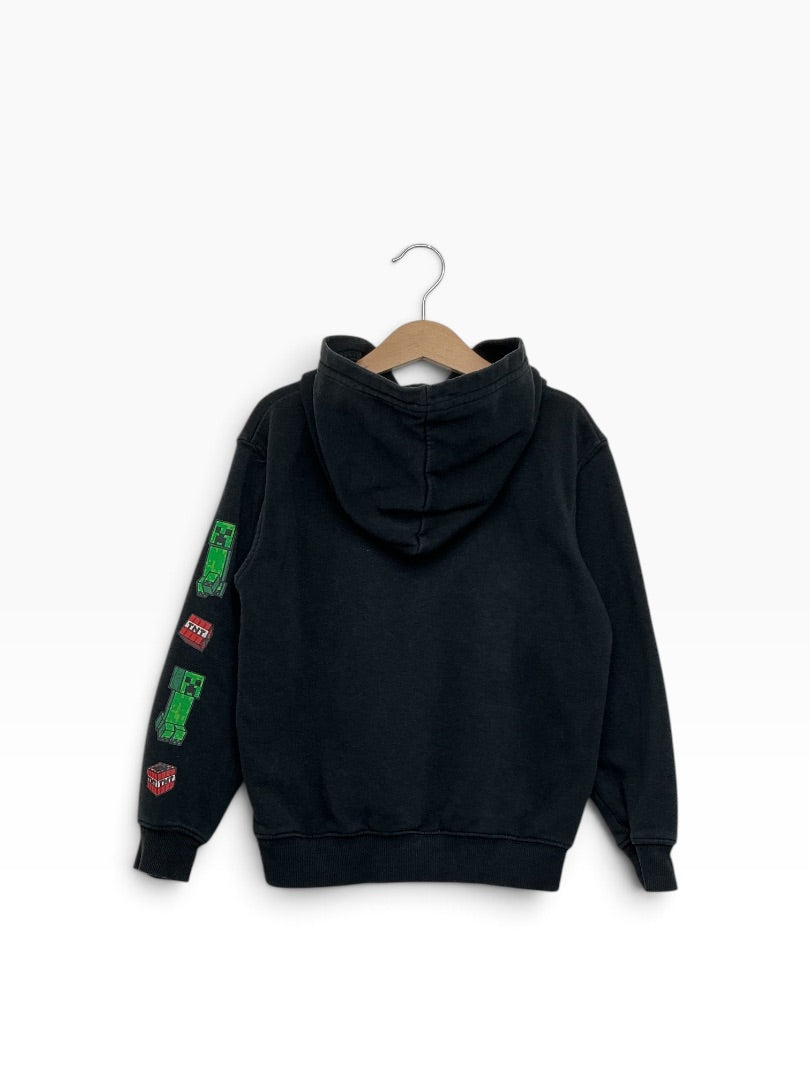 Hoodie Minecraft schwarz, 116