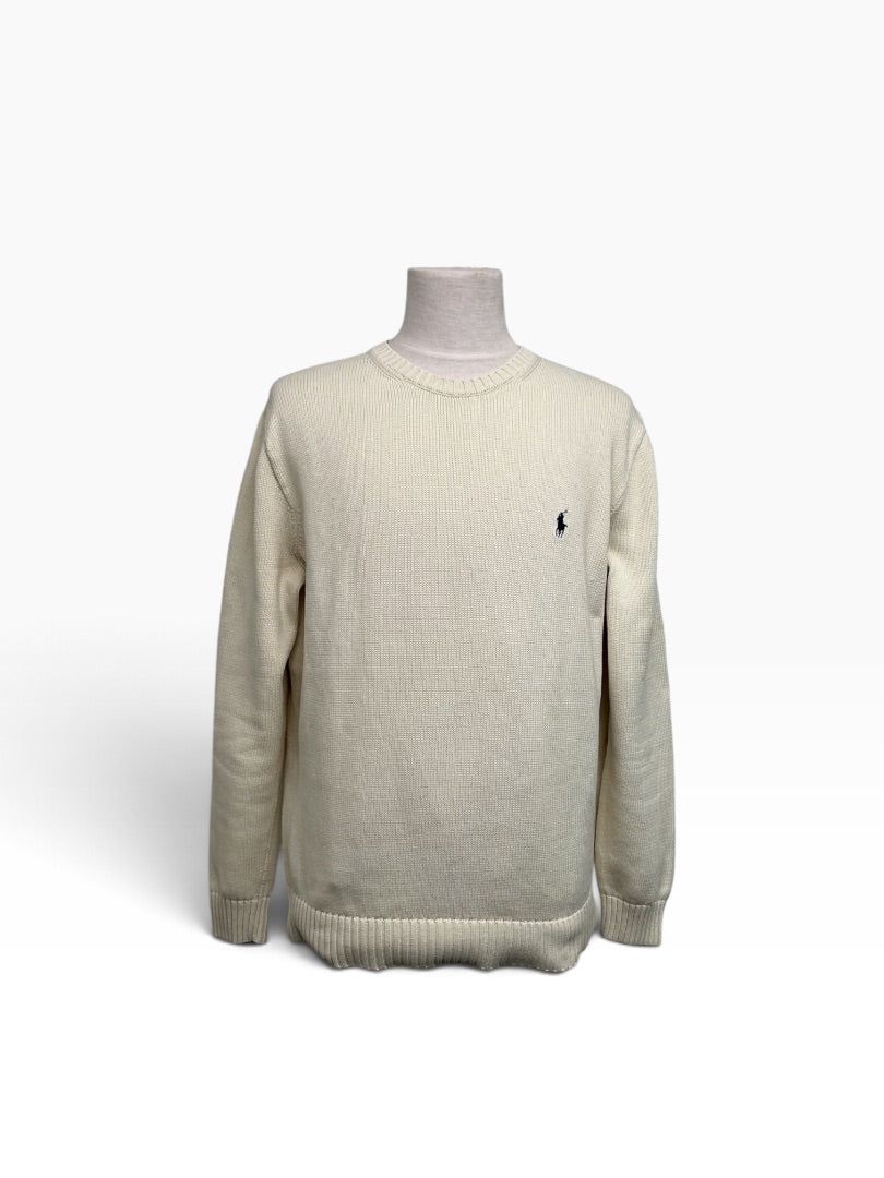 Strickpulli Ralph Lauren weiss, L