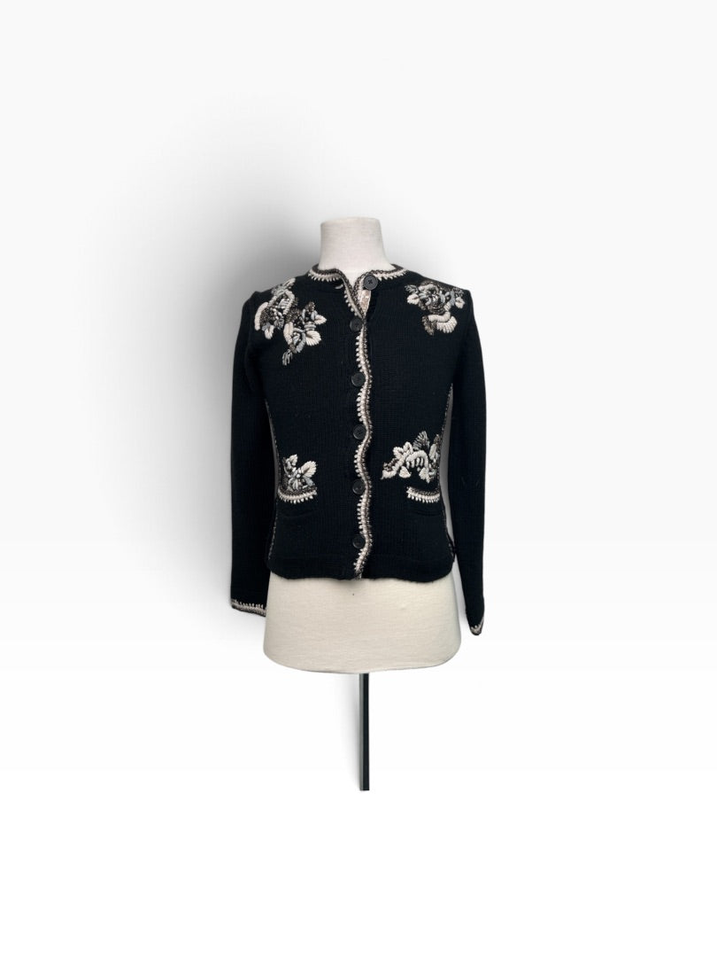Cardigan Zauber Masche schwarz, S