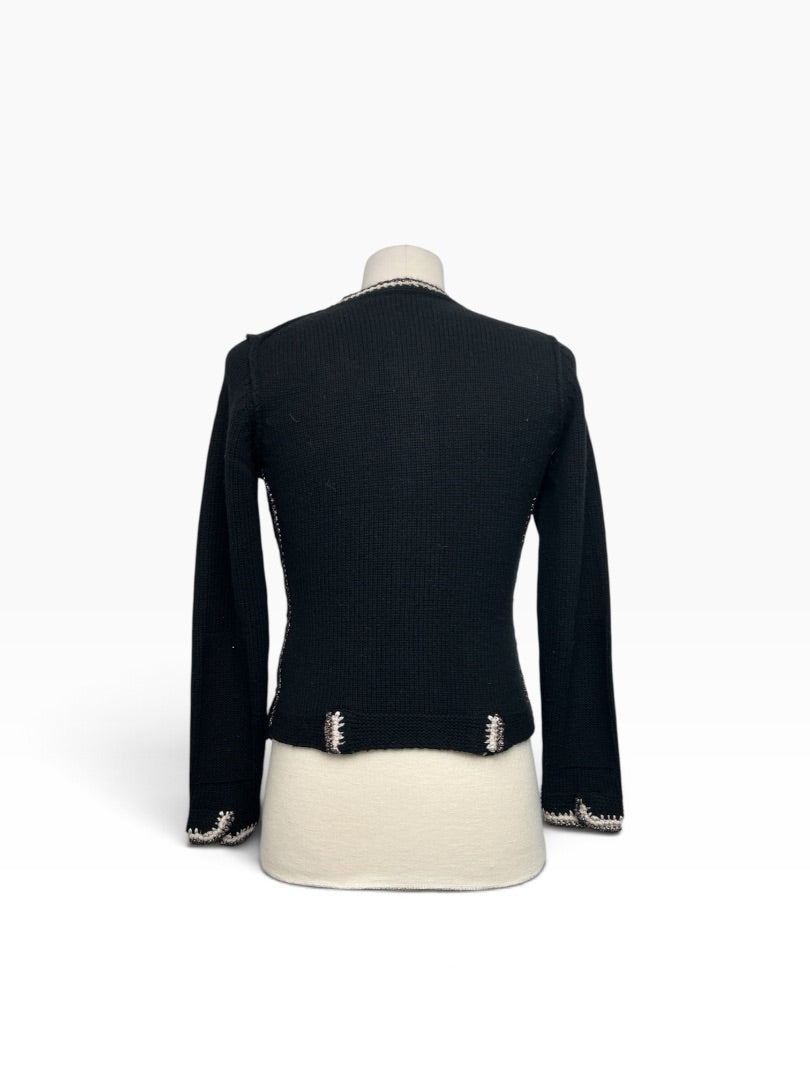 Cardigan Zauber Masche schwarz, S