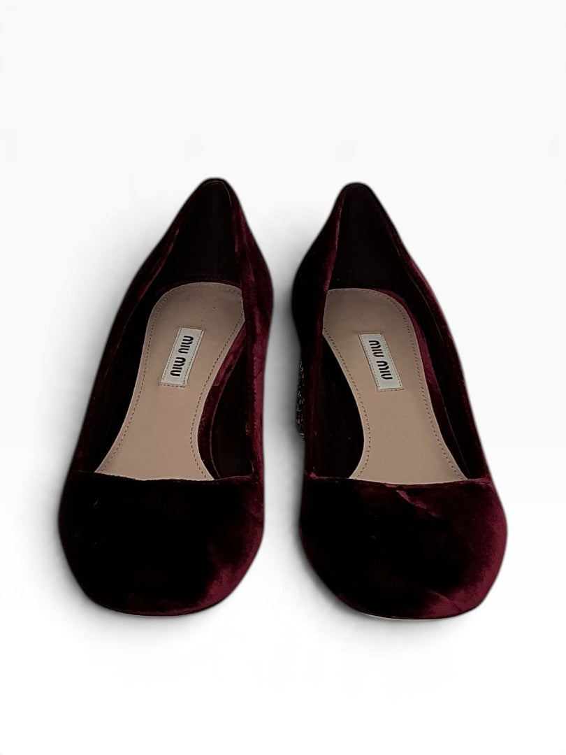 Pumps Miu Miu bordeaux, 39