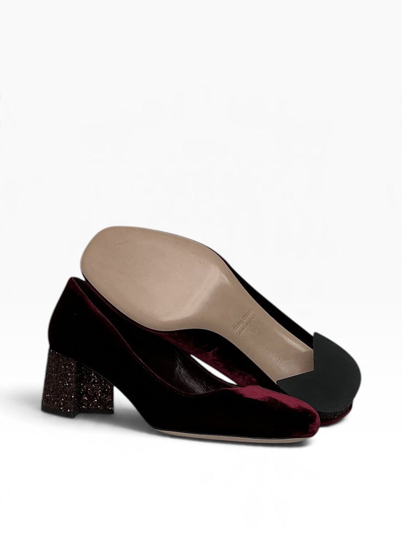 Pumps Miu Miu bordeaux, 39