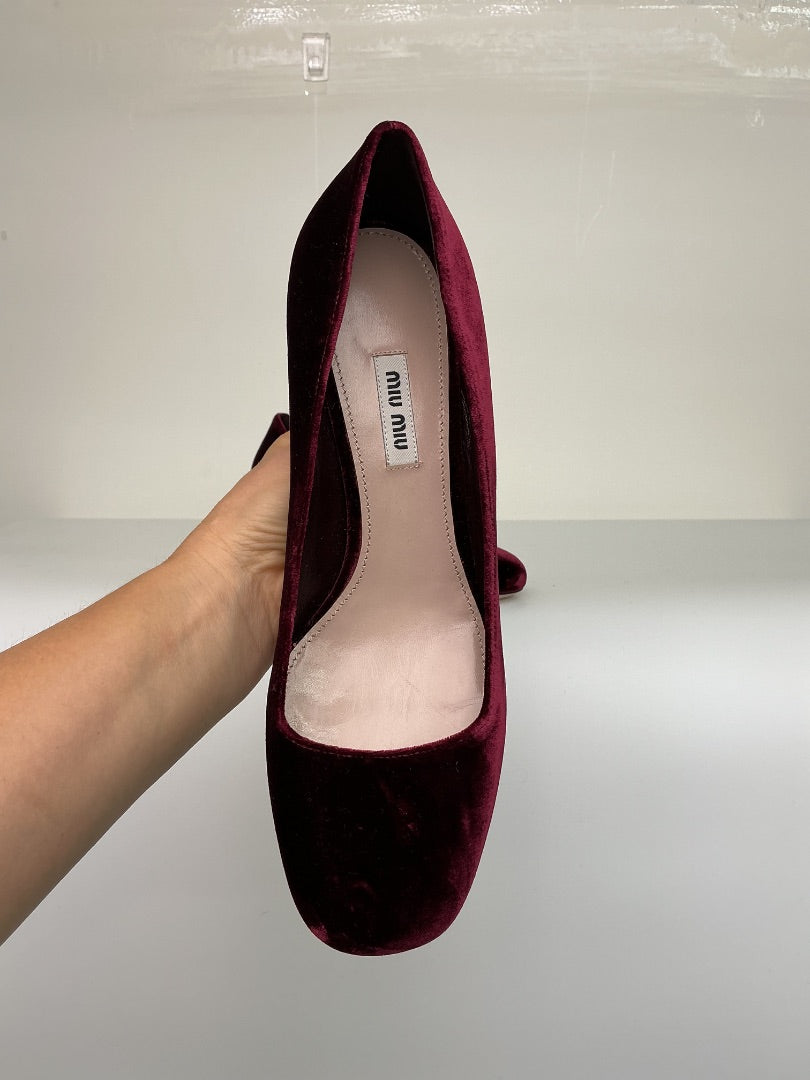 Pumps Miu Miu bordeaux, 39