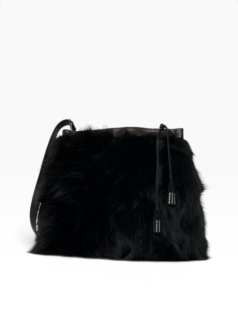 Schultertasche  schwarz