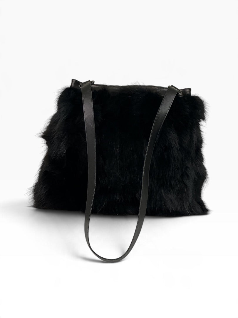 Schultertasche  schwarz