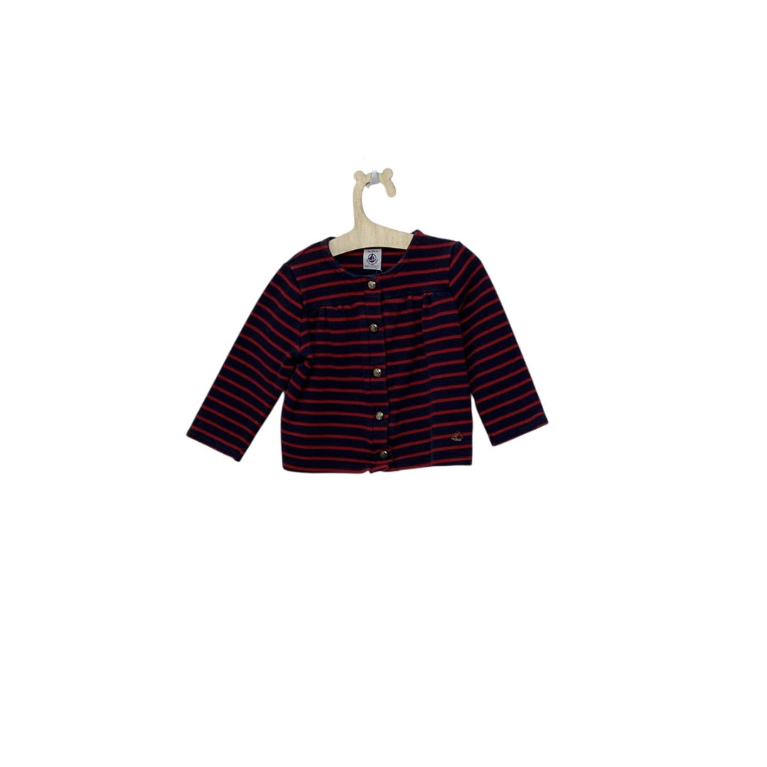 Oberteil Petit Bateau navy, 80