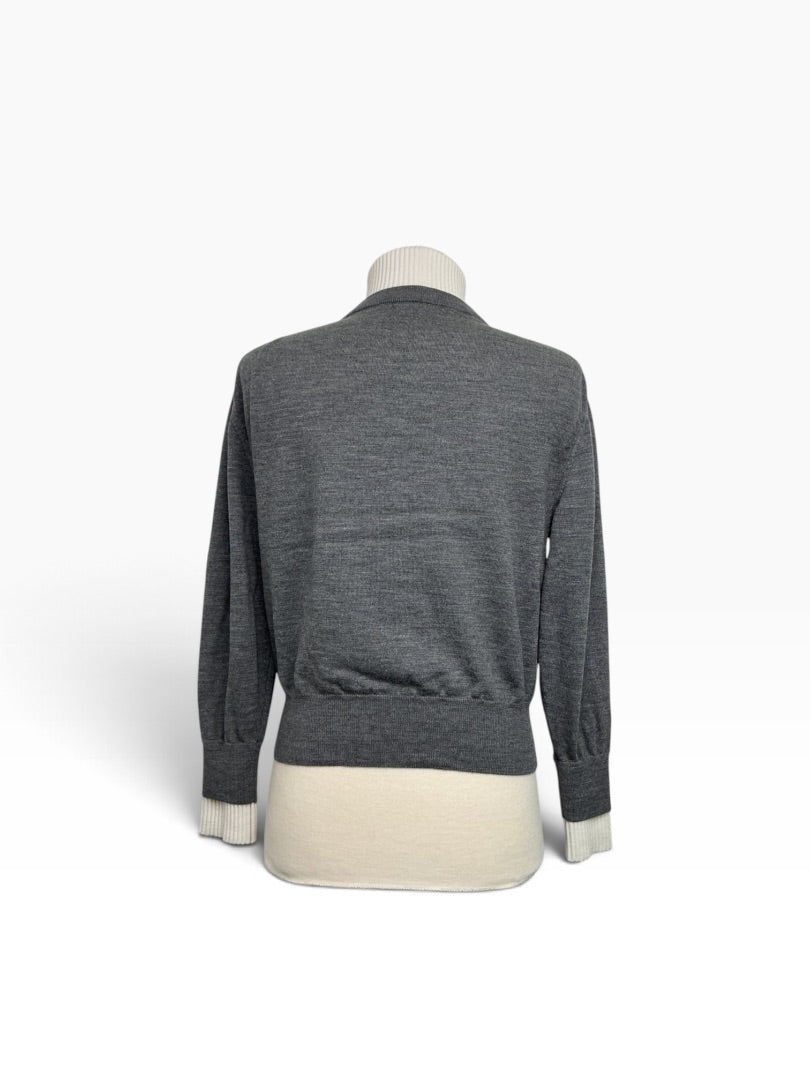 Strickpulli Louis Vuitton grau, S
