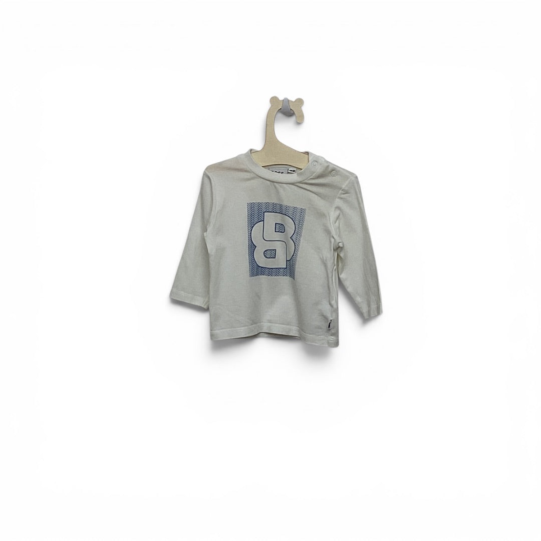 Langarm Hugo Boss weiss, 62