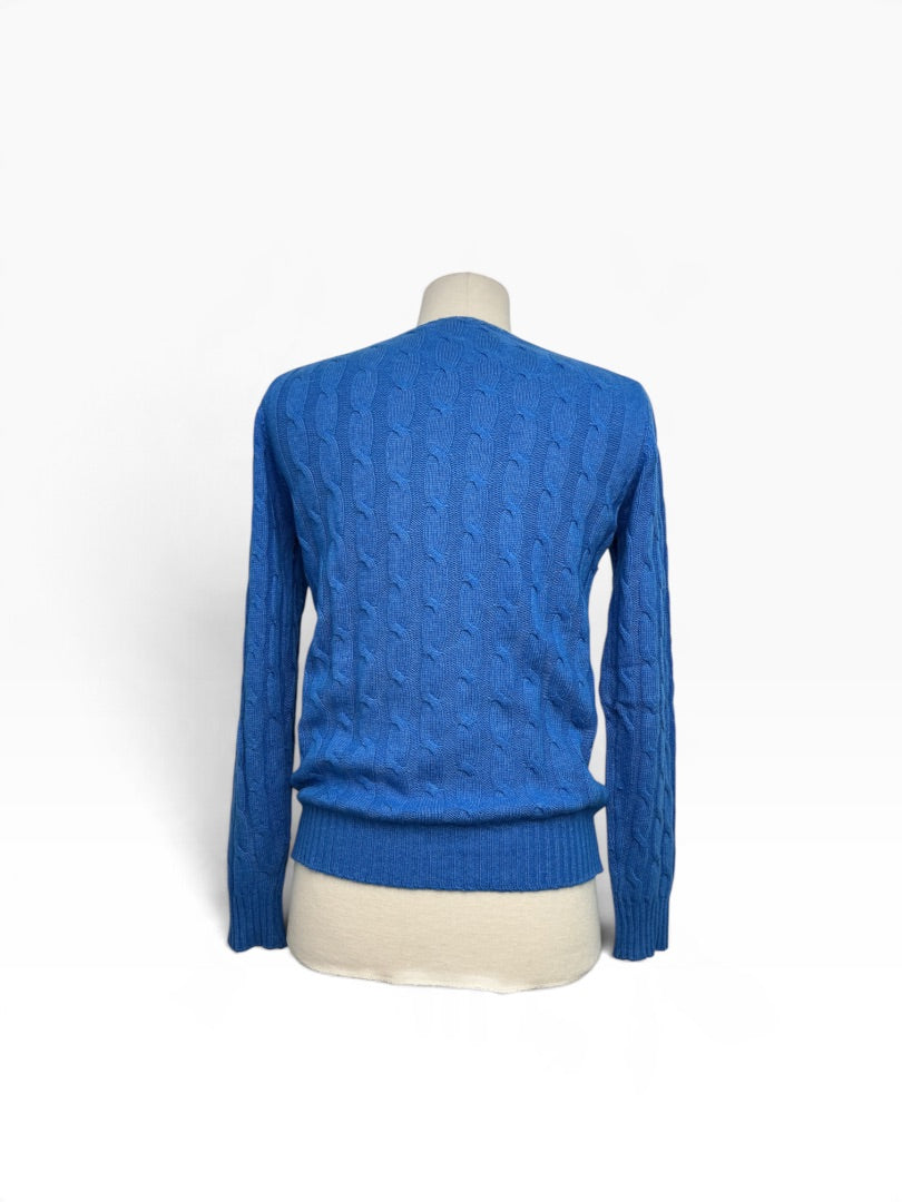 Strickpulli Cashmeritaly blau, S