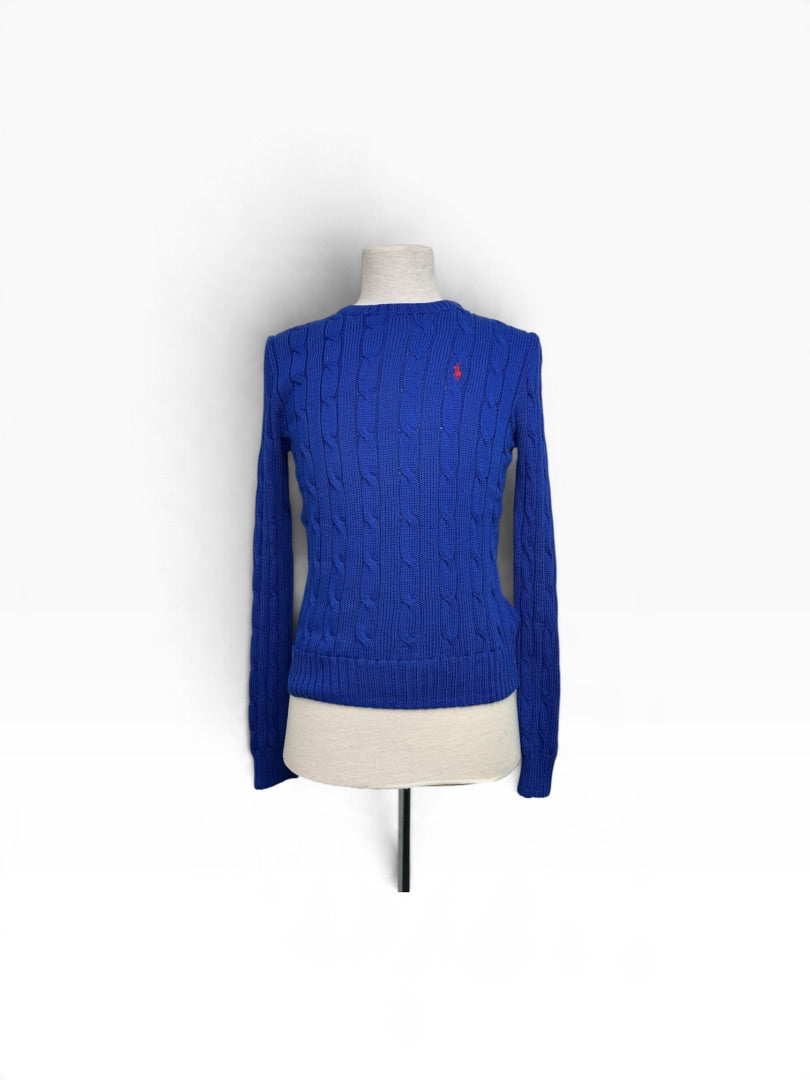 Strickpulli Ralph Lauren blau, M