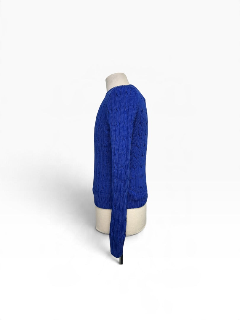 Strickpulli Ralph Lauren blau, M
