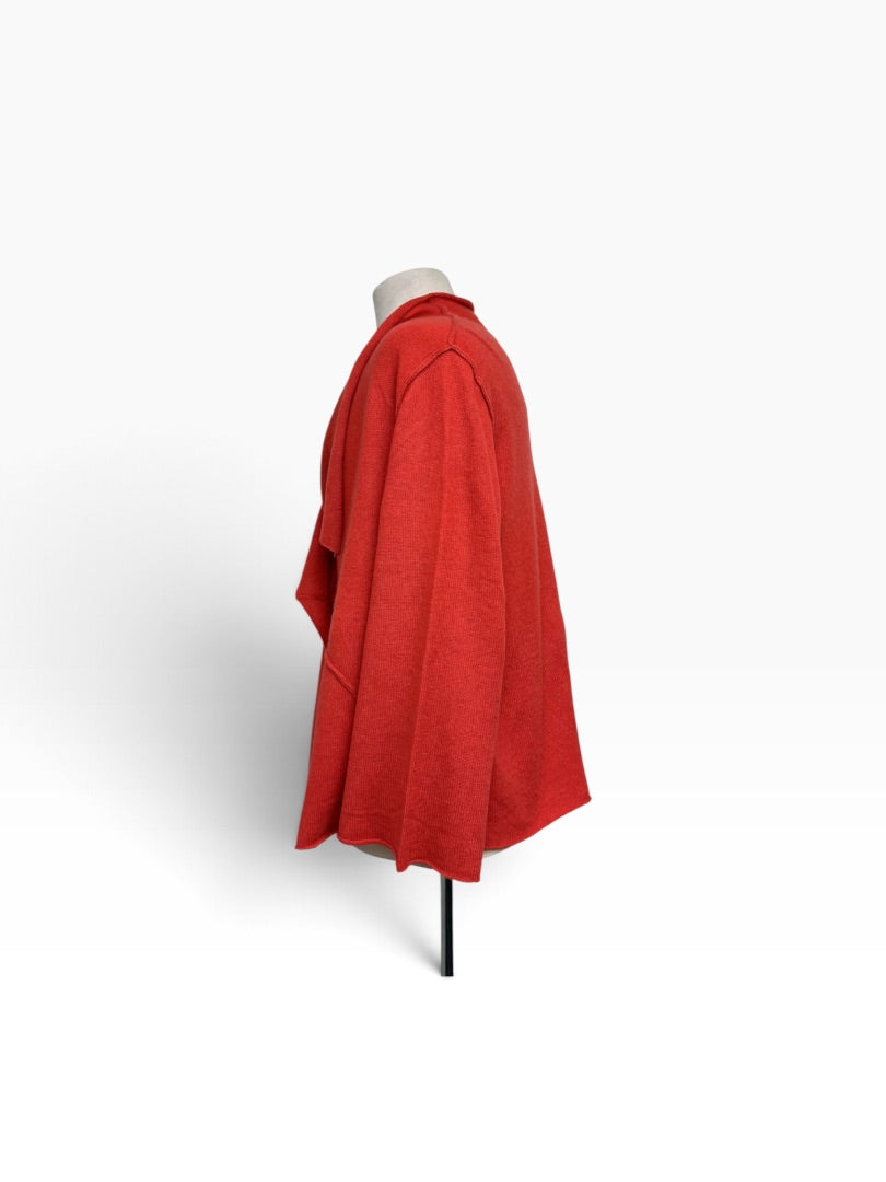 Cardigan Barbara Who orange, Oversize