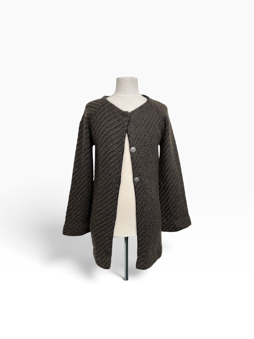Cardigan Purim braun, L