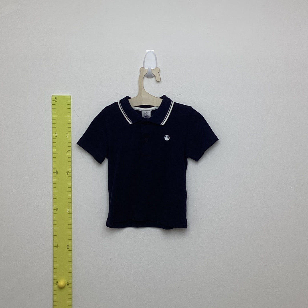 Poloshirt Petit Bateau navy, 80