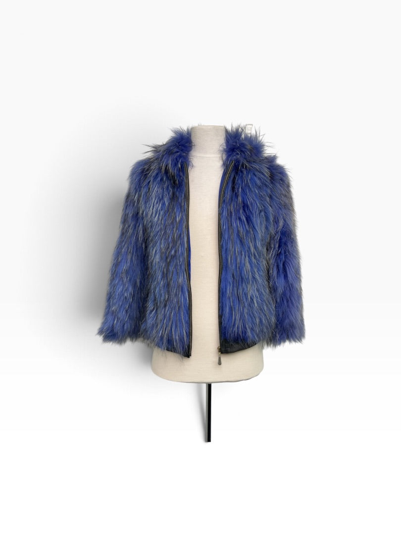 Pelzjacke  violet, S