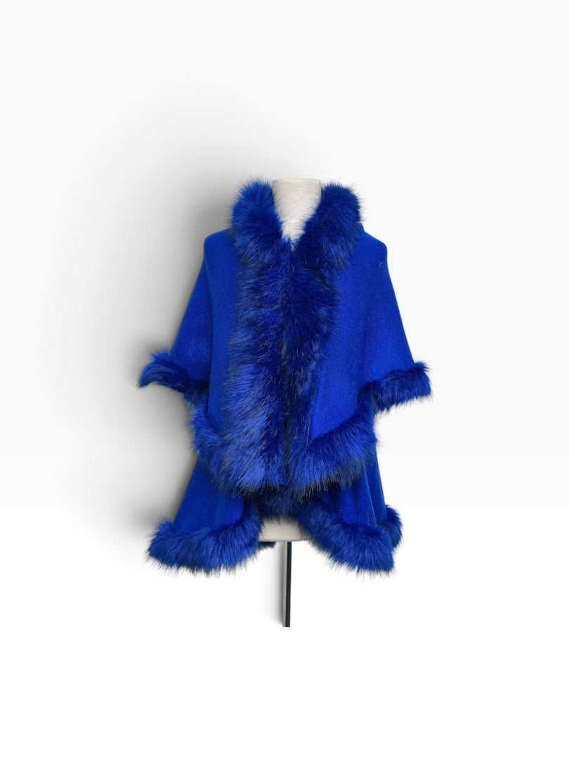 Poncho  blau
