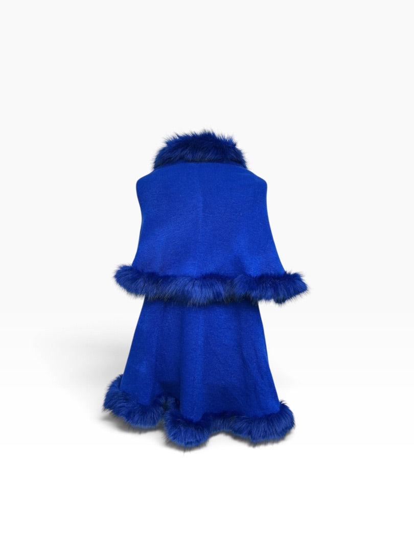 Poncho  blau