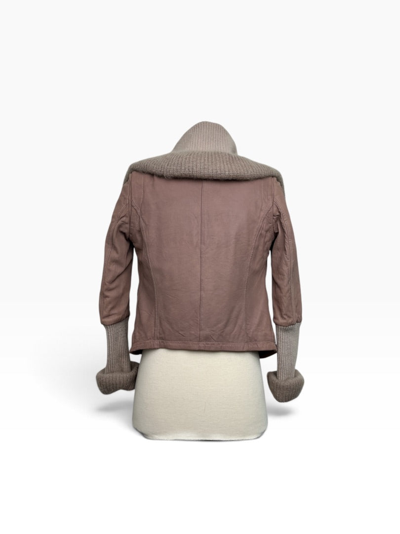Lederjacke Patrizia Pepe Beige, S