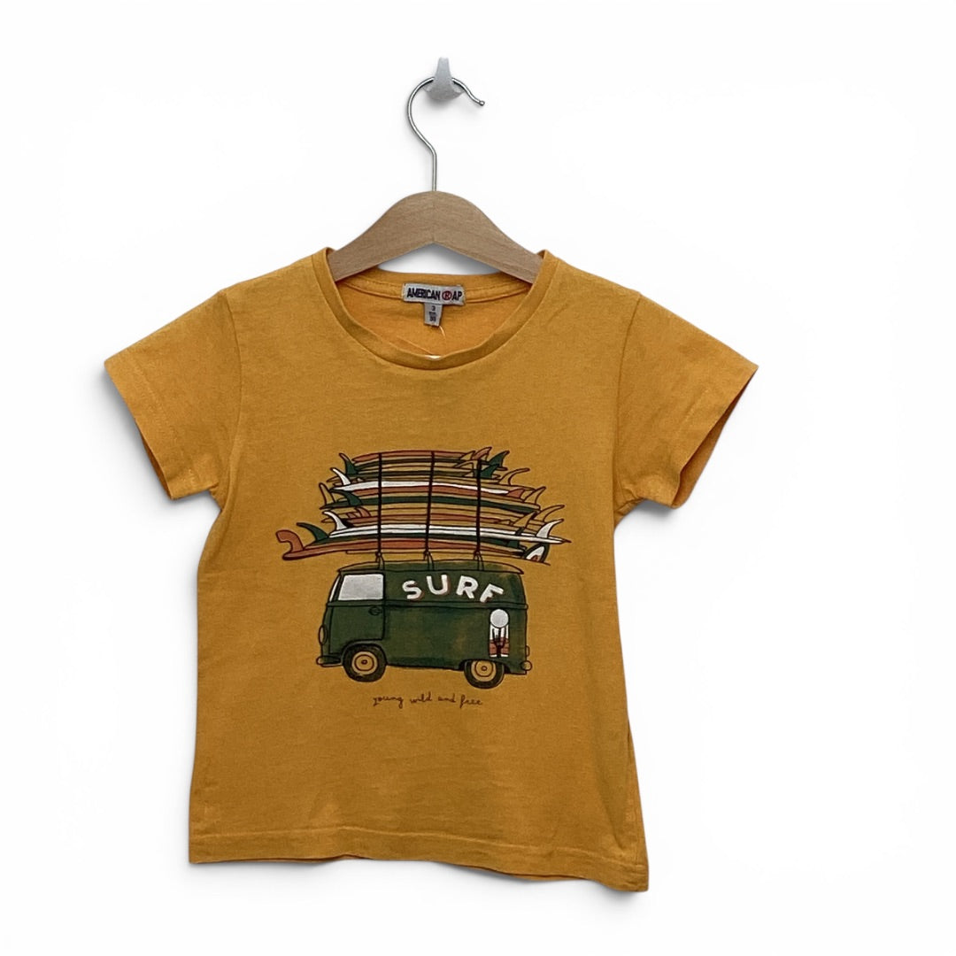 T-Shirt American Apparel gelb, 98