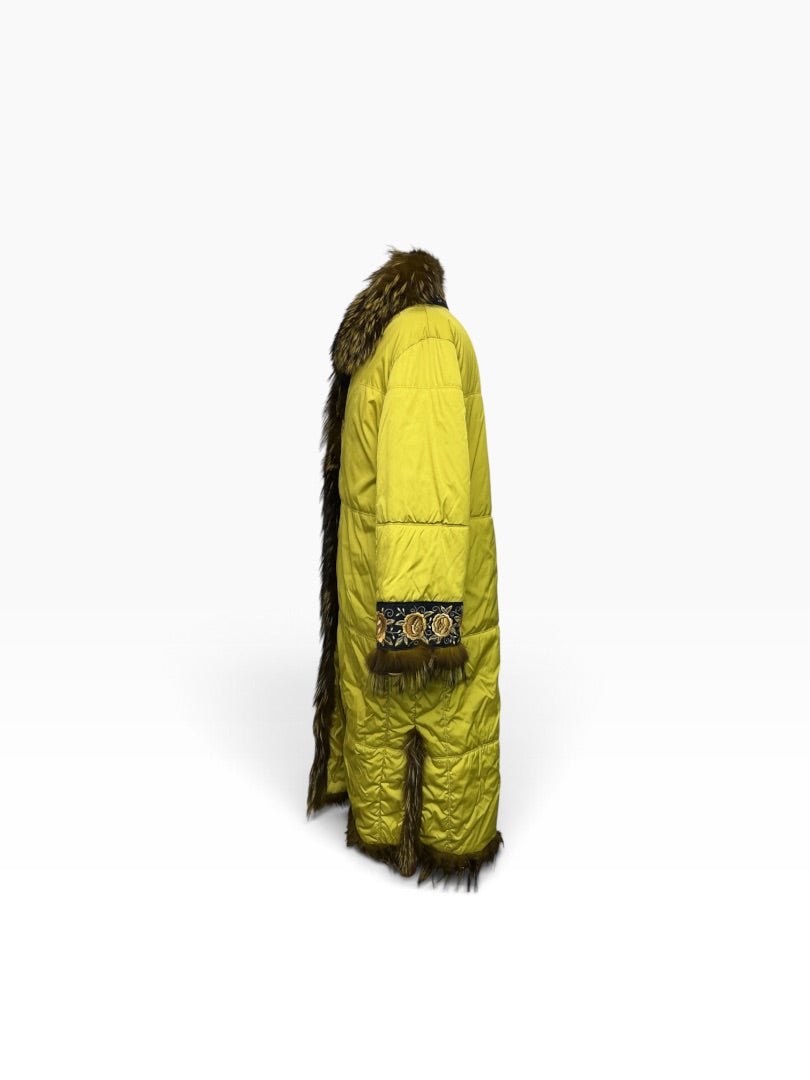Daunenmantel Ermanno Scervino gelb, M