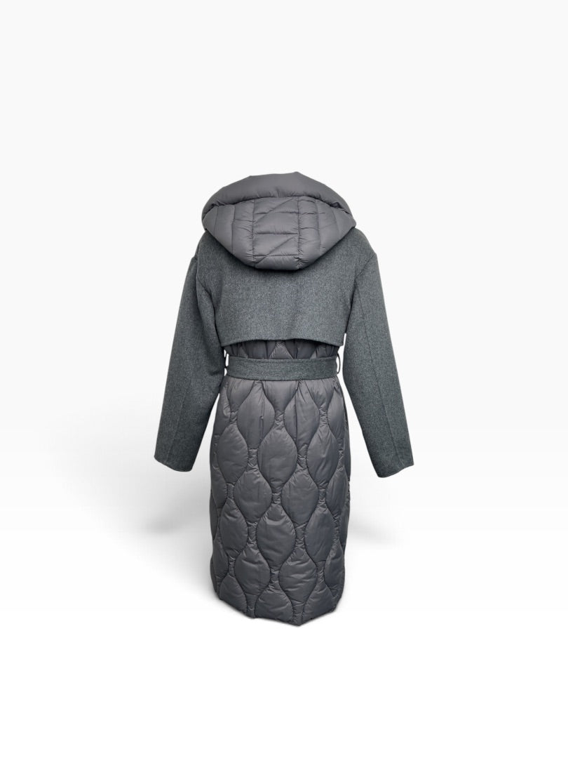 Daunenmantel Vicolo grau, S