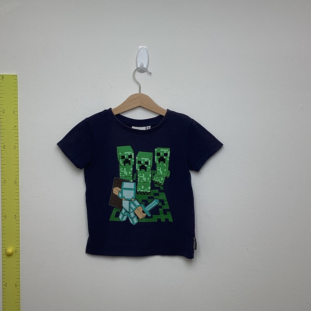 T-Shirt Minecraft navy, 110