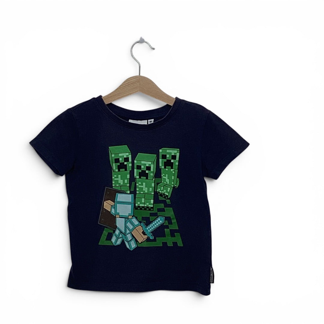 T-Shirt Minecraft navy, 110