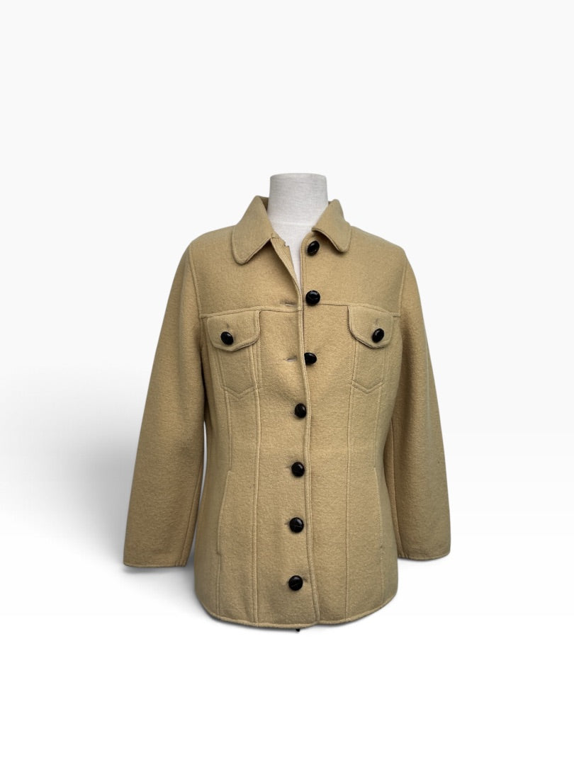 Jacke Scheiber beige, M
