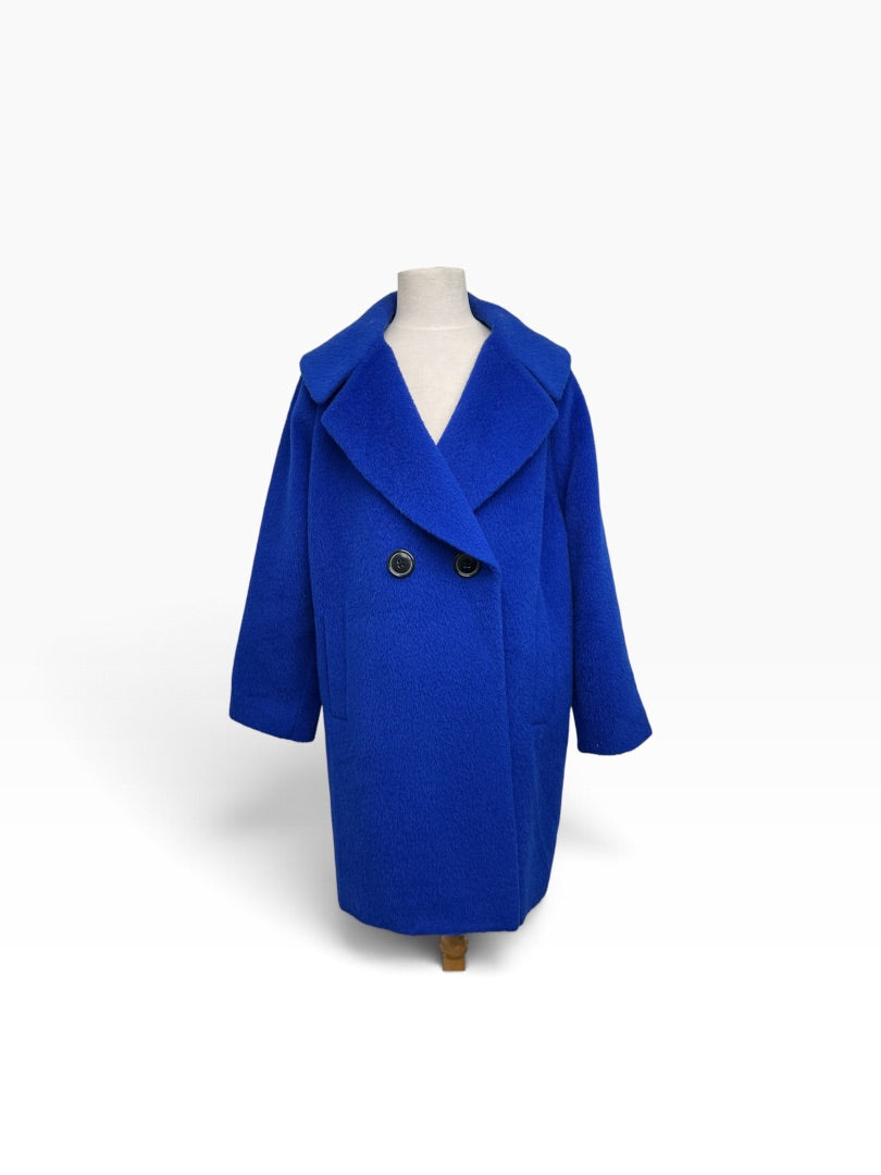 Mantel Tahari blau, XL