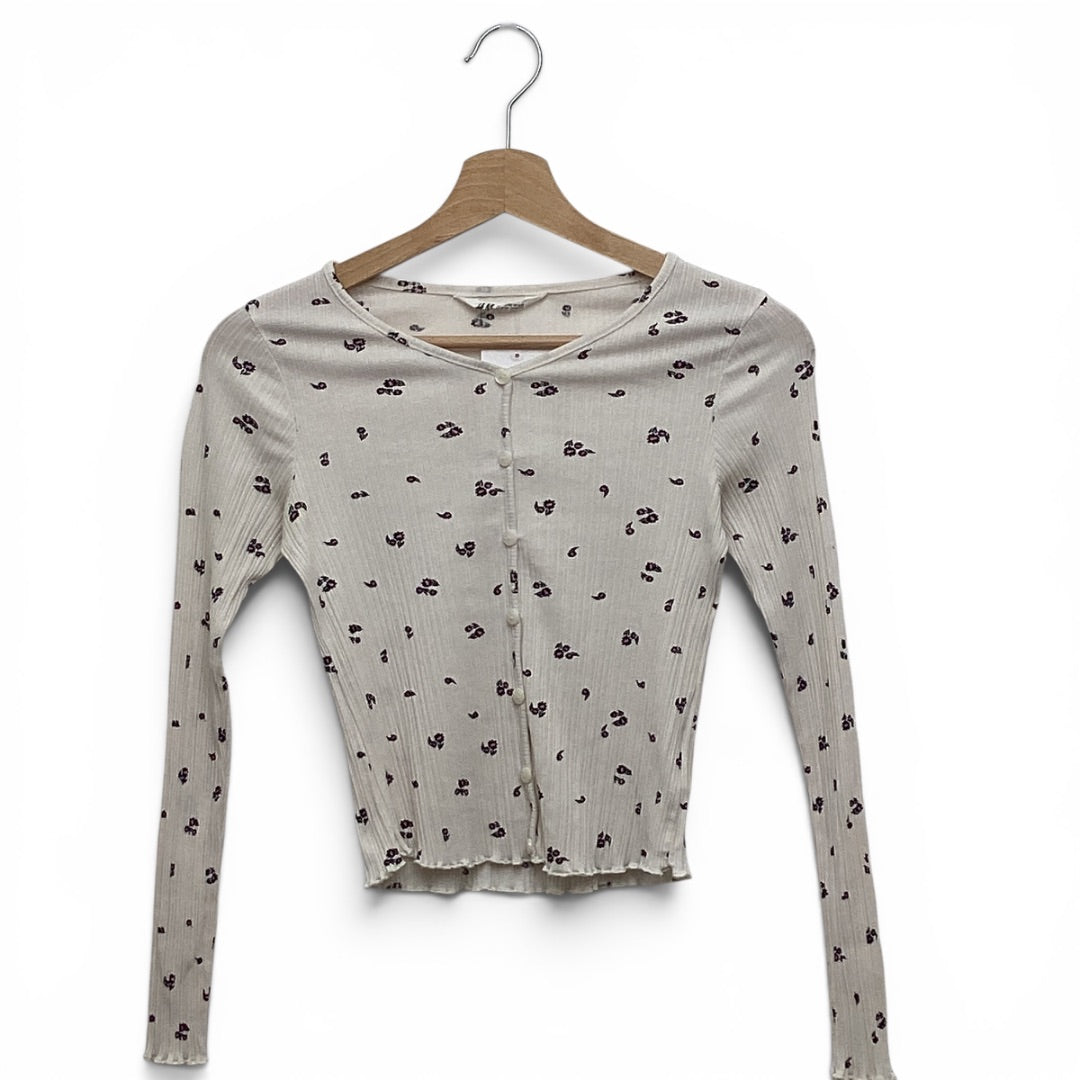 Langarm H&M weiss, 146-152