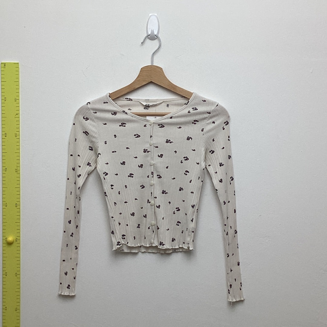 Langarm H&M weiss, 146-152
