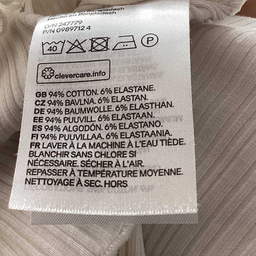 Langarm H&M weiss, 146-152