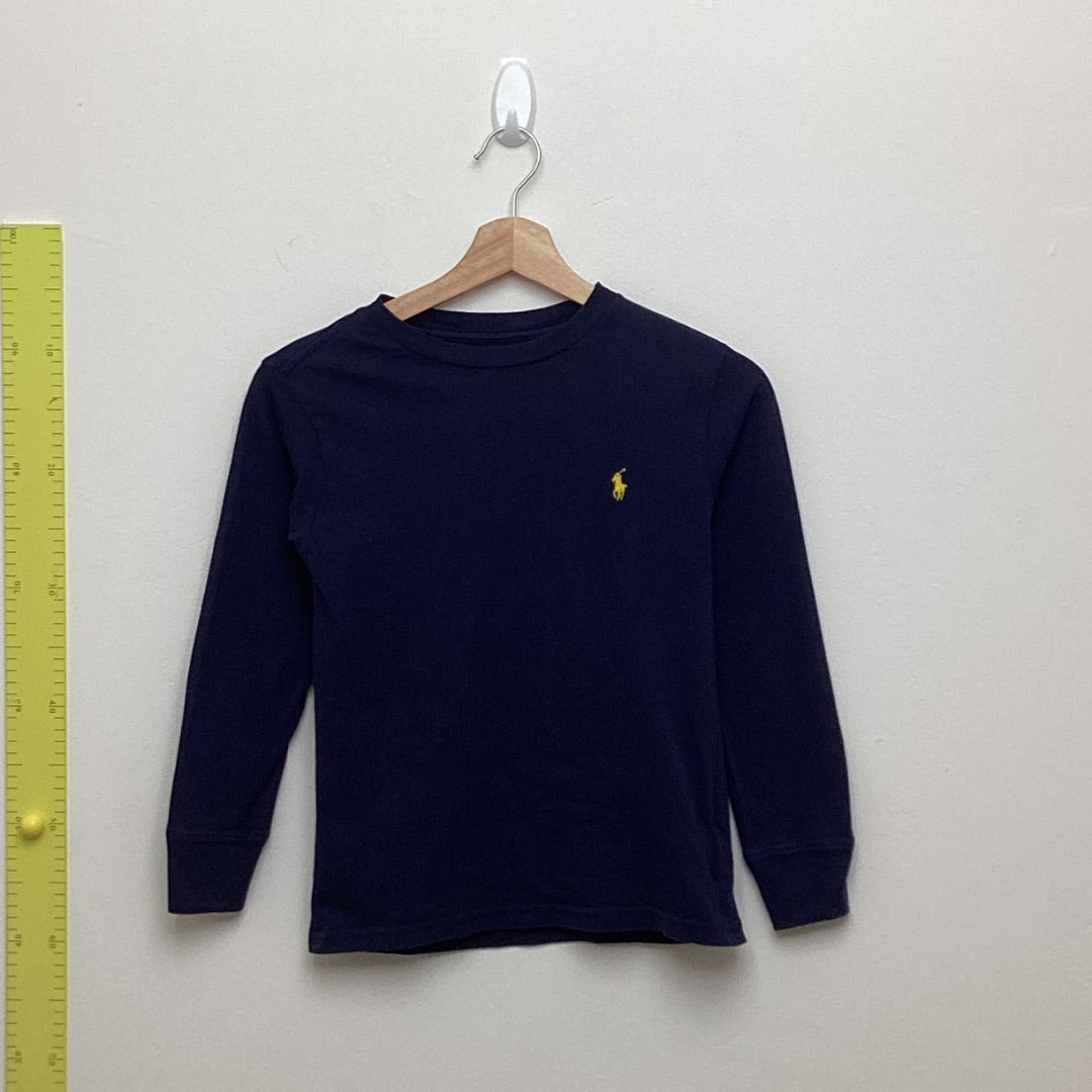 Langarm Ralph Lauren blau, 140