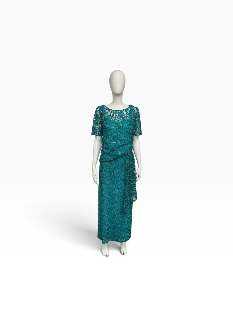 Abendkleid Le Kress turkis, M/L