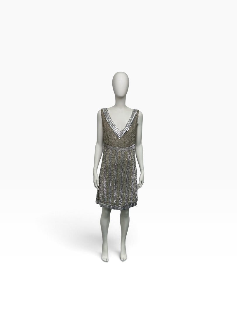 Abendkleid  silber, S