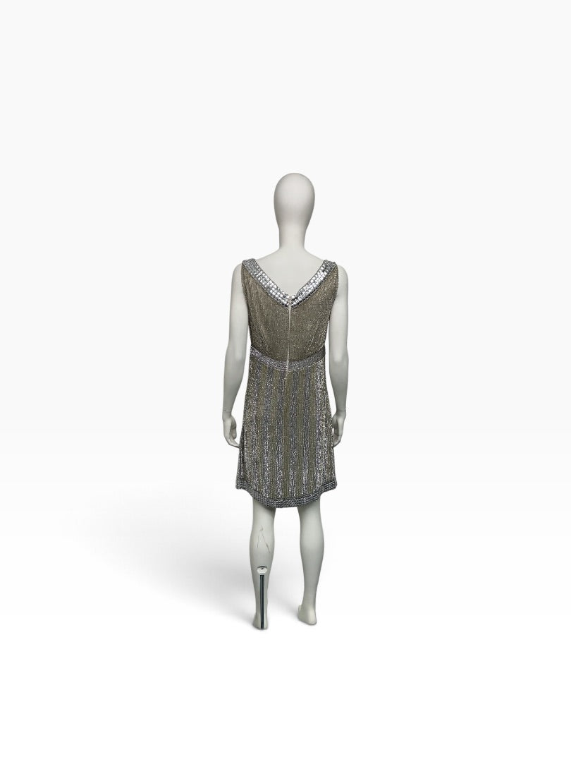Abendkleid  silber, S