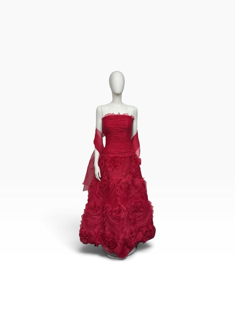 Abendkleid Glam fuchsia, M