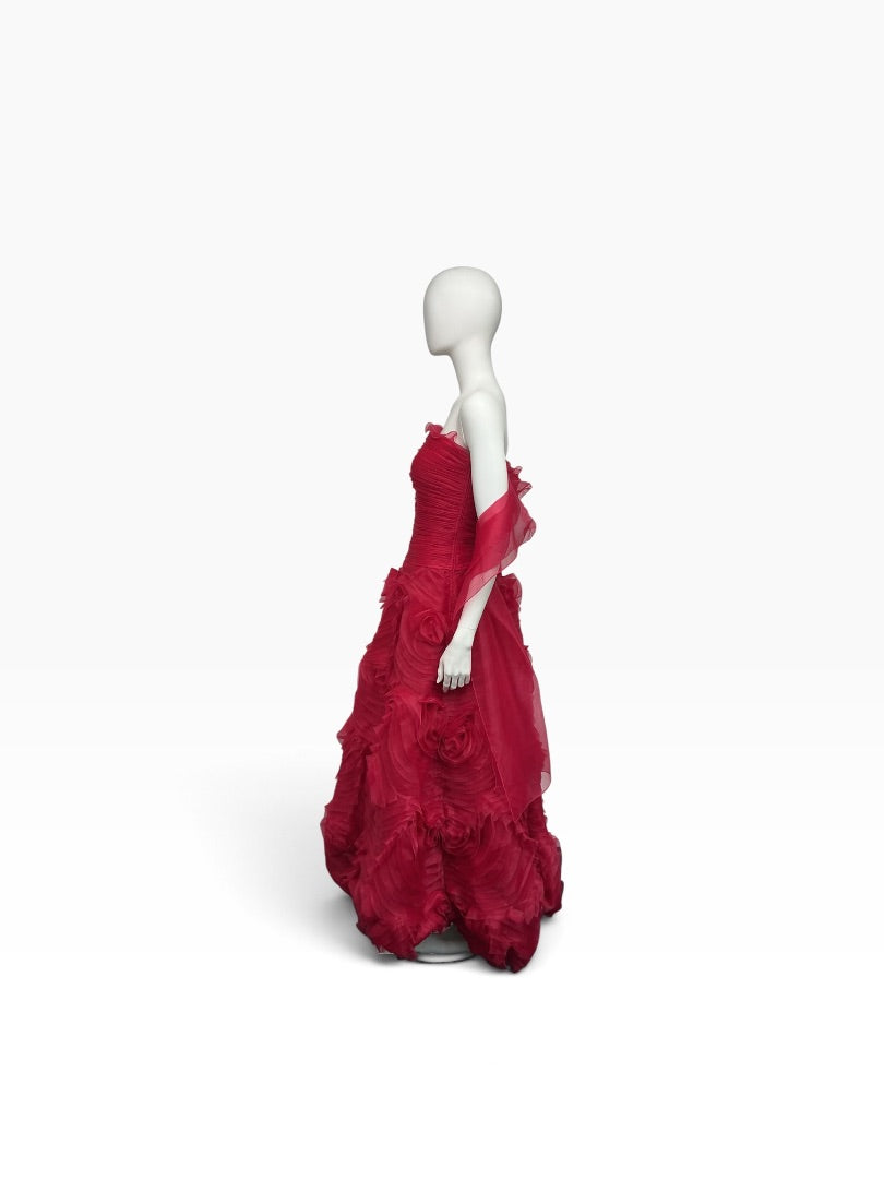 Abendkleid Glam fuchsia, M