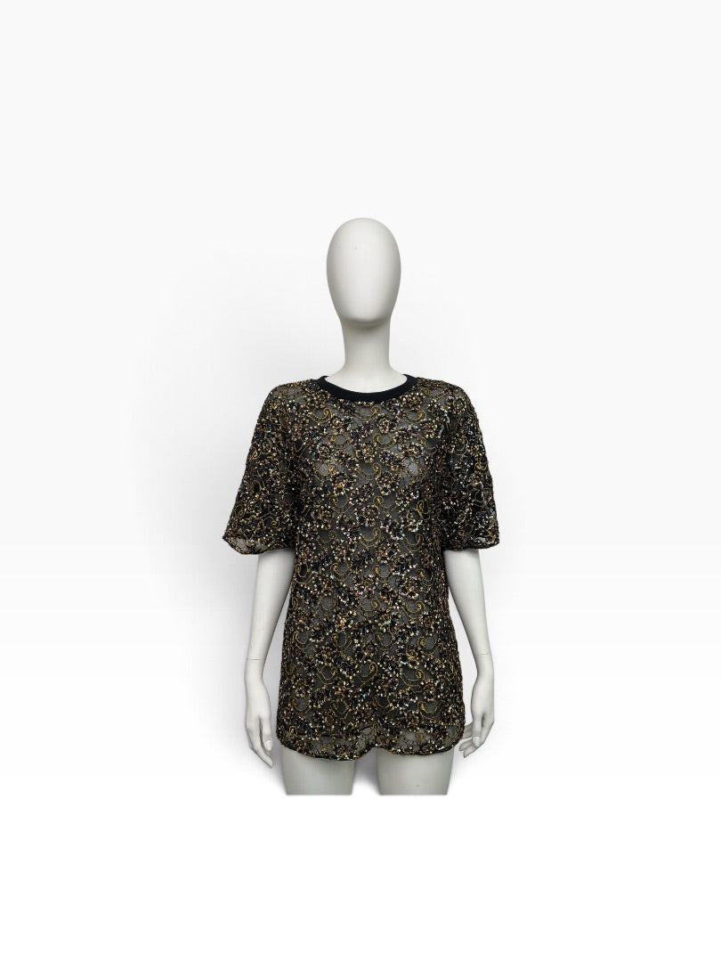 T-Shirt Ashish gold, L