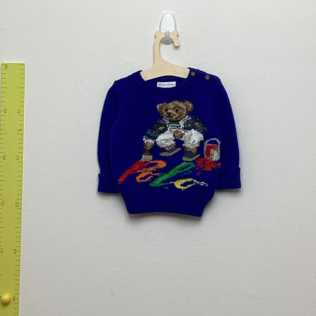 Strickpulli Ralph Lauren blau, 68