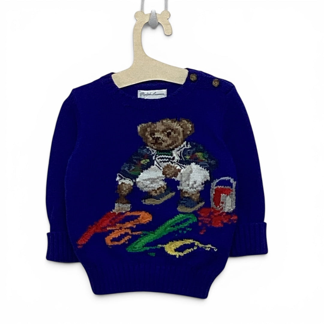 Strickpulli Ralph Lauren blau, 68