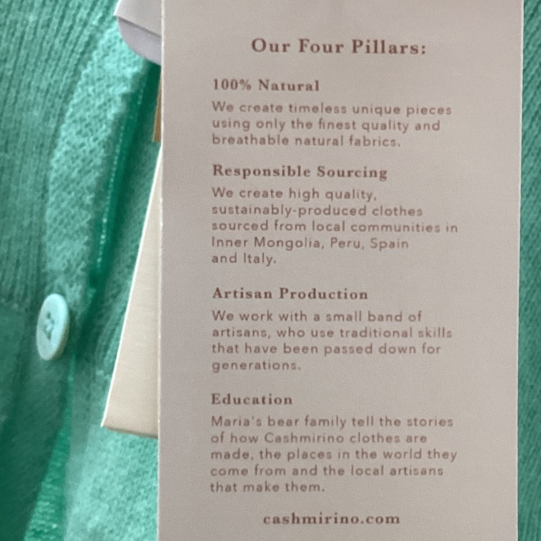 Cardigan Cashmirino mint, 140