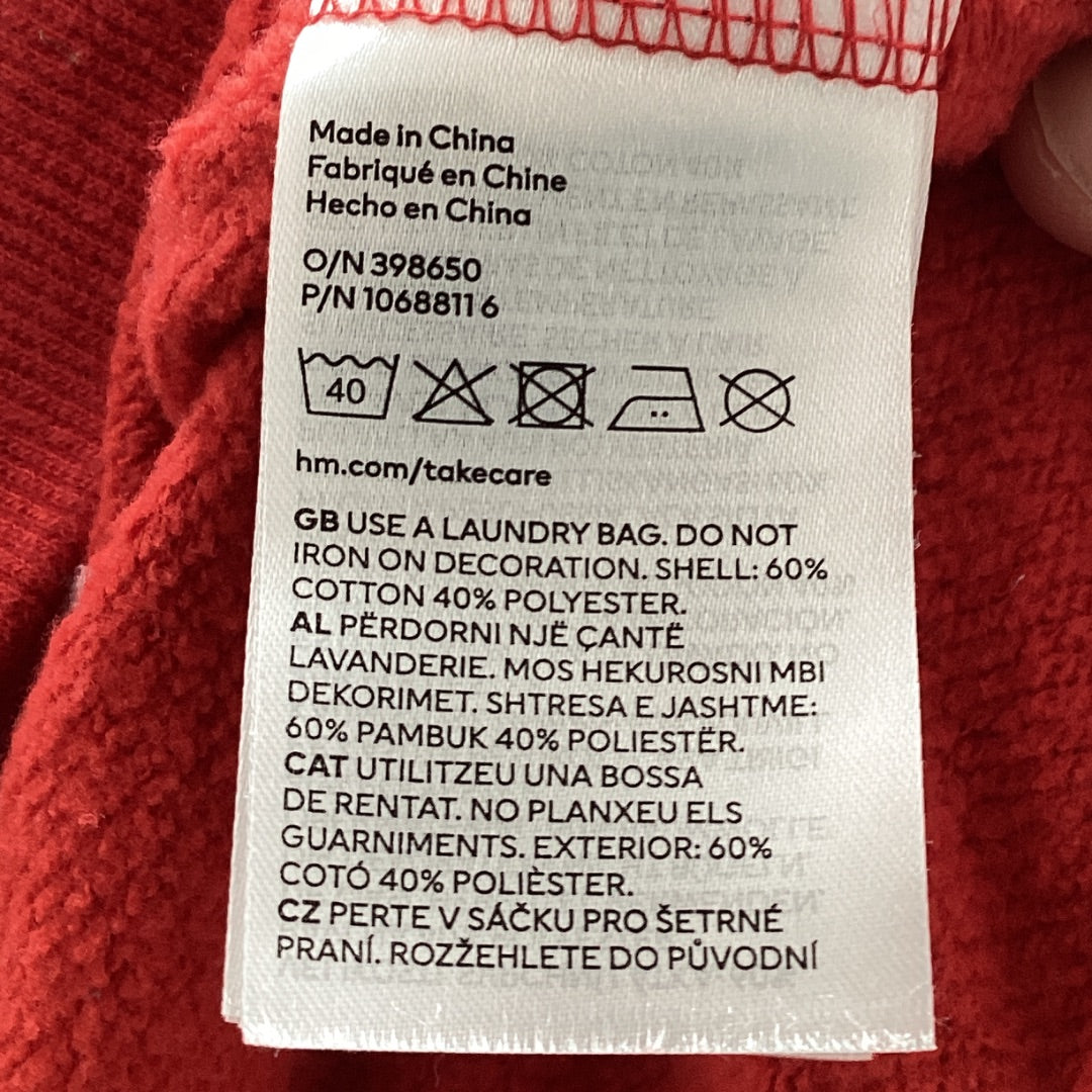 Hoodie H M rot, 134