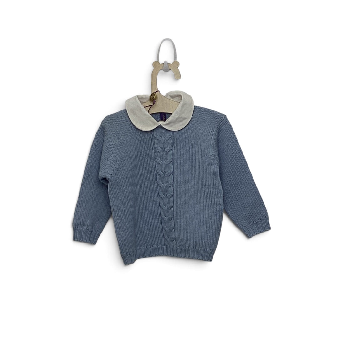 Strickpulli Boschinoni Couture blau, 74