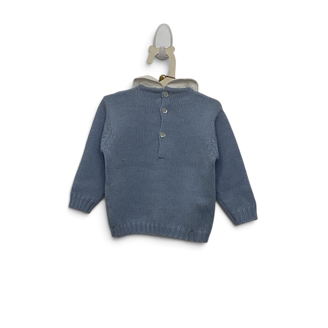 Strickpulli Boschinoni Couture blau, 74