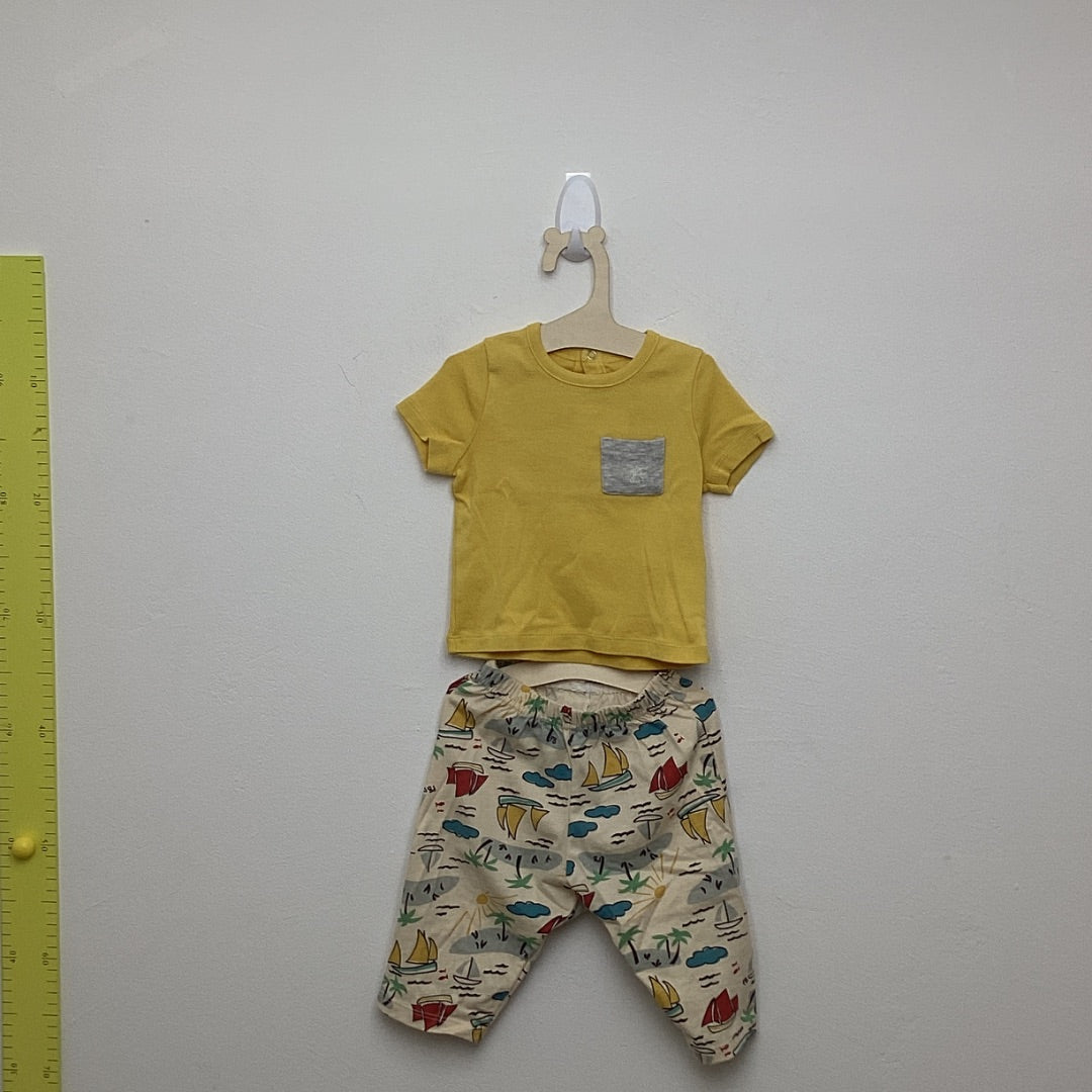 Deux-Pièce Petit Bateau gelb, 68