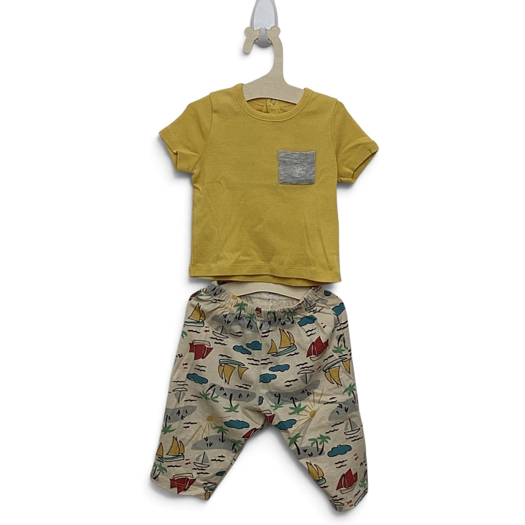 Deux-Pièce Petit Bateau gelb, 68